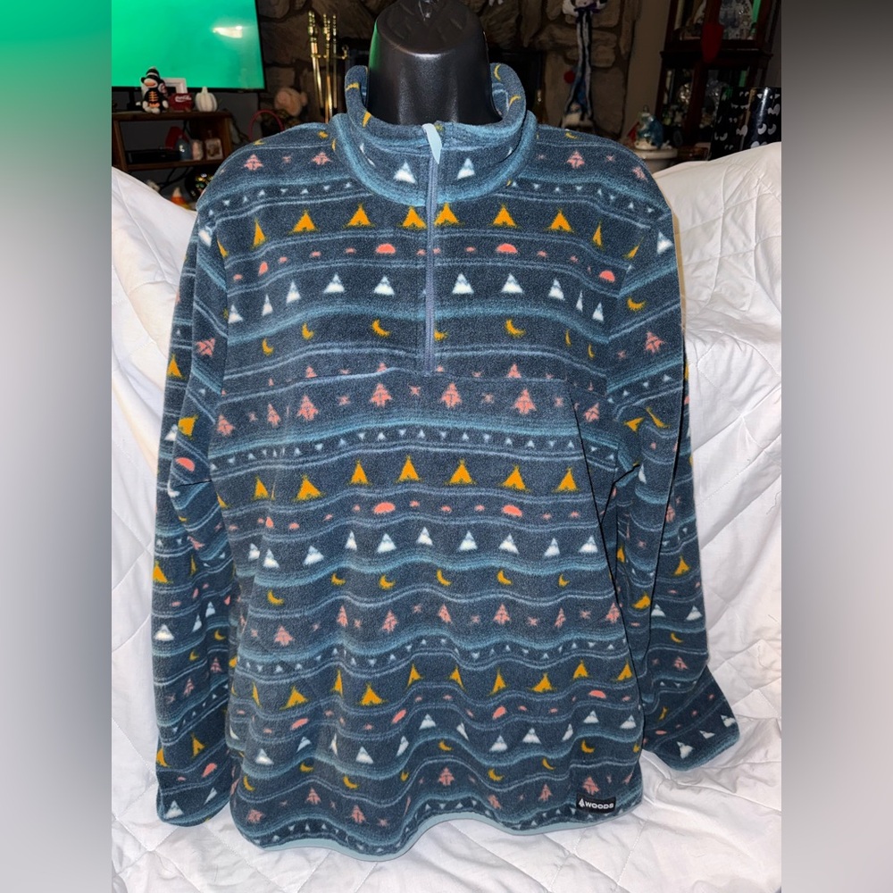 Woods Blakiston Quarter Zip Fleece Sweatshirt